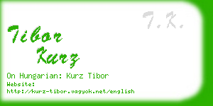 tibor kurz business card